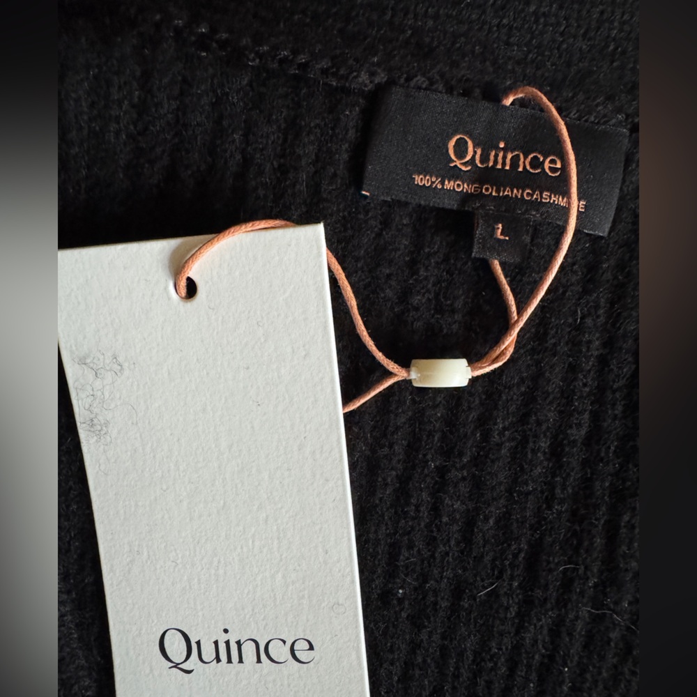 Quince Mongolian 2.0 Cashmere Oversized Boyfriend Cardigan Sweater, NWT, L - Picture 3 of 7